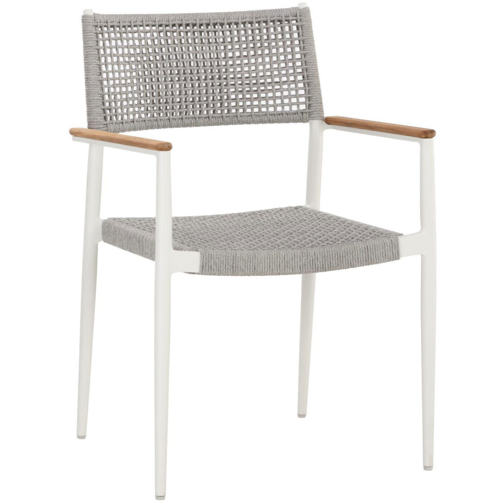 Nava Stackable Dining Armchair - White