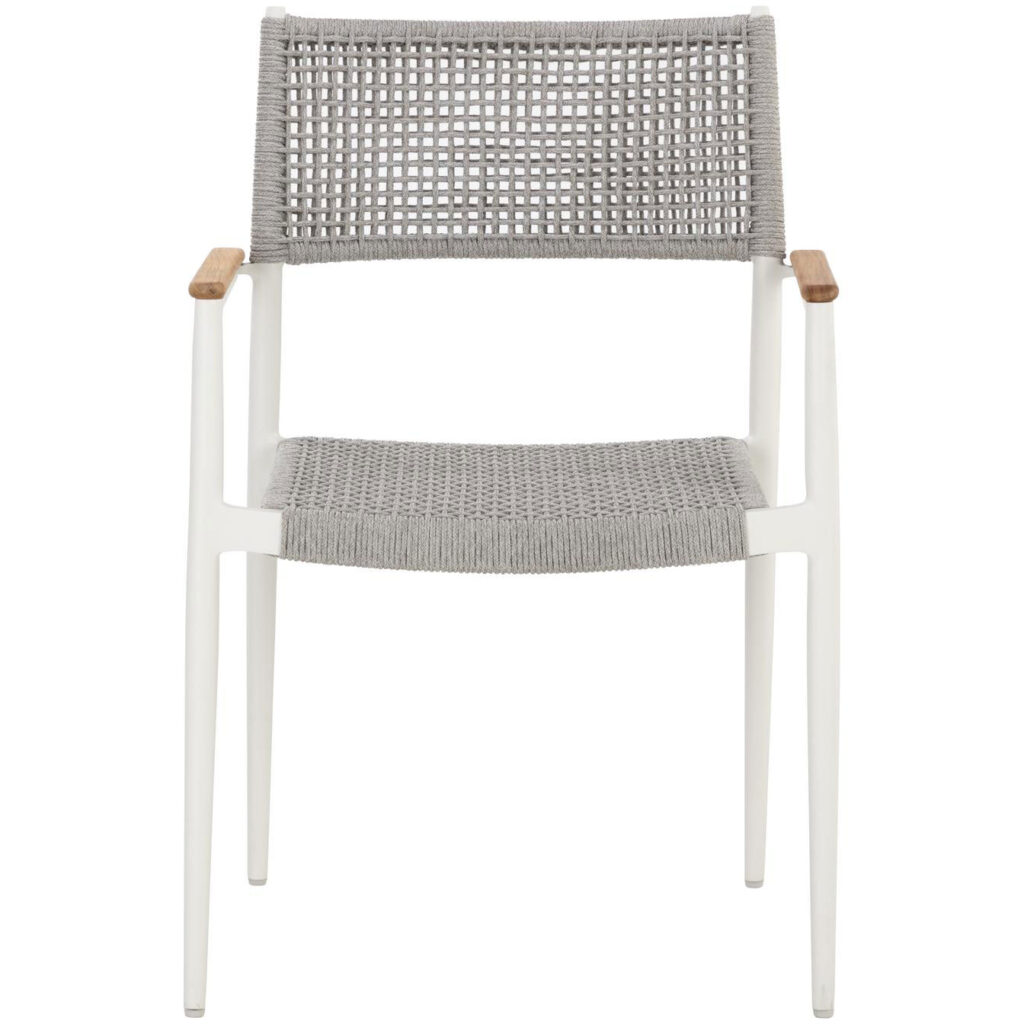 Nava Stackable Dining Armchair - White - Image 2