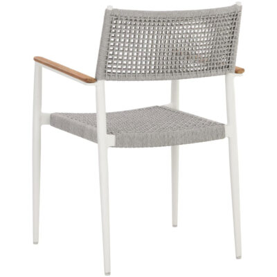 Nava Stackable Dining Armchair - White 111090 111090 NAVA STACKABLE DINING ARMCHAIR WHITE 3