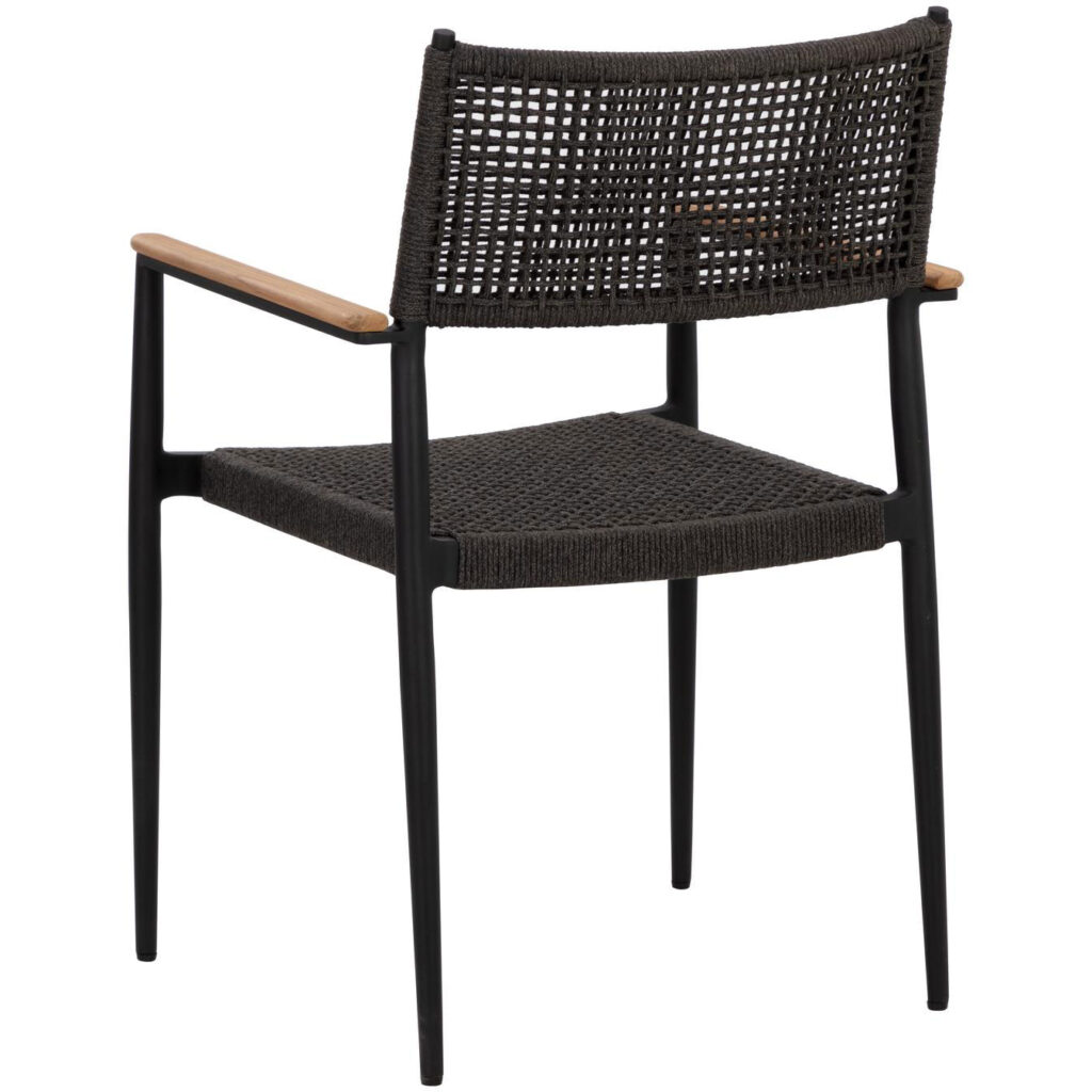 Nava Stackable Dining Armchair - Black - Image 4