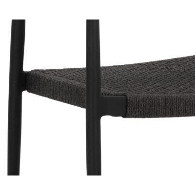 Nava Stackable Dining Armchair - Black 111091 111091 NAVA STACKABLE DINING ARMCHAIR DARK GREY 6