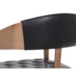 Beaumont Dining Armchair - Antique Brass - Cantina Black 15 Beaumont Dining Armchair - Antique Brass - Cantina Black 111103 111103 BEAUMONT DINING ARMCHAIR ANTIQUE BRASS CANTINA BLACK 8