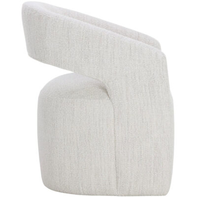 Lloret Wheeled Dining Armchair - Merino Pearl 111121 111121 LLORET WHEELED DINING ARMCHAIR MERINO PEARL 2