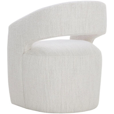 Lloret Wheeled Dining Armchair - Merino Pearl 111121 111121 LLORET WHEELED DINING ARMCHAIR MERINO PEARL 3