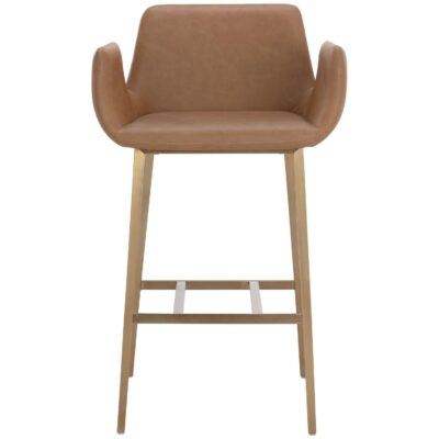 Lucano Barstool - Milliken Cognac 111123 111123 LUCANO BARSTOOL MILLIKEN COGNAC 1