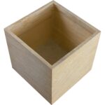 Tansy Planter - Travertine Look 111133 111133 DIANTHA PLANTER SQUARE TRAVERTINE LOOK 2