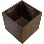 Tansy Planter - Antique Bronze 111134 111134 TANSY PLANTER SQUARE ANTIQUE BRONZE 2