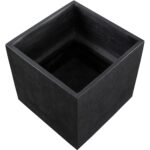 Tansy Planter - Black 111135 111135 DIANTHA PLANTER SQUARE BLACK 2