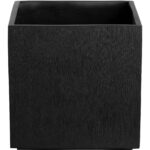 Tansy Planter - Black 111135 111135 TANSY PLANTER SQUARE BLACK 1