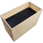 Leilani Planter - Large - Travertine Look 111138 111138 LEILANI PLANTER RECTANGULAR LARGE TRAVERTINE LOOK 2