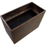 Leilani Planter - Large - Antique Bronze 111139 111139 DIANTHA PLANTER RECTANGULAR LARGE ANTIQUE BRONZE 3