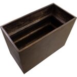 Leilani Planter - Large - Antique Bronze 111139 111139 LEILANI PLANTER RECTANGULAR LARGE ANTIQUE BRONZE 4