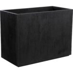 Leilani Planter - Large - Black 111140 111140 LEILANI PLANTER RECTANGULAR LARGE BLACK