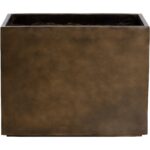 Leilani Planter - Medium - Antique Bronze 111141 111141 DIANTHA PLANTER RECTANGULAR SMALL ANTIQUE BRONZE 1