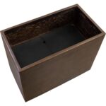 Leilani Planter - Medium - Antique Bronze 111141 111141 LEILANI PLANTER RECTANGULAR MEDIUM ANTIQUE BRONZE 2