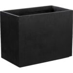Leilani Planter - Medium - Black 111142 111142 LEILANI PLANTER RECTANGULAR MEDIUM BLACK