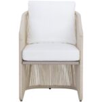 Allariz Dining Armchair - Greige - Stinson White 8 Allariz Dining Armchair - Greige - Stinson White 111153 111153 ALLARIZ DINING ARMCHAIR GREIGE STINSON WHITE 1