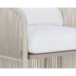 Allariz Dining Armchair - Greige - Stinson White 11 Allariz Dining Armchair - Greige - Stinson White 111153 111153 ALLARIZ DINING ARMCHAIR GREIGE STINSON WHITE 6