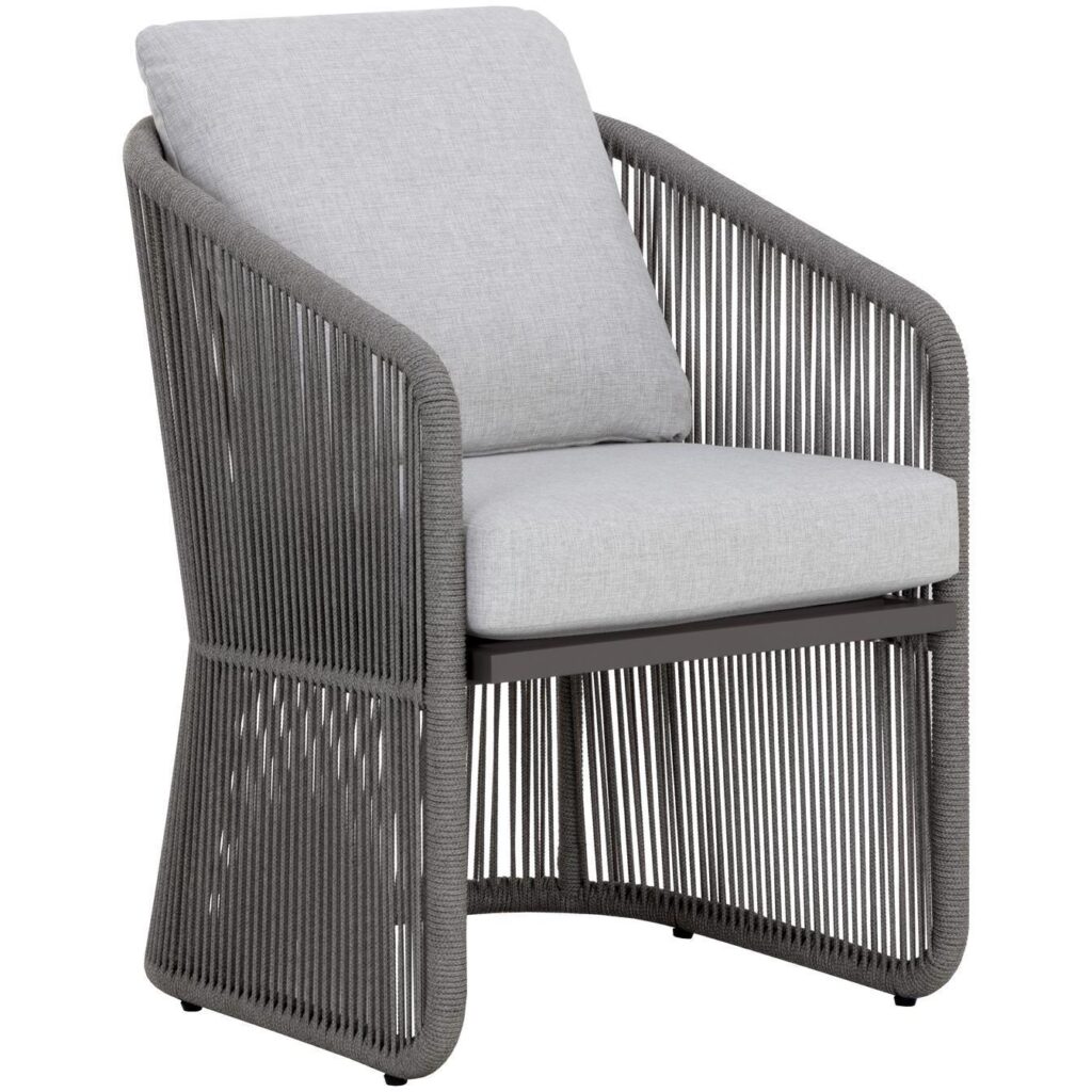 Allariz Dining Armchair - Warm Grey - Gracebay Light Grey