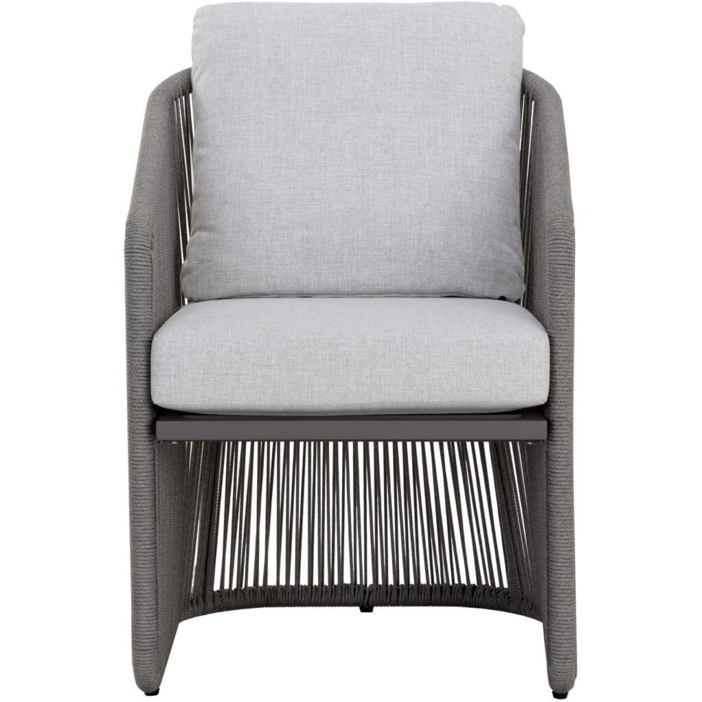 Allariz Dining Armchair - Warm Grey - Gracebay Light Grey - Image 2