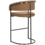 Marris Barstool - Gunmetal - Milliken Cognac 11 Marris Barstool - Gunmetal - Milliken Cognac 111155 111155 MARRIS BARSTOOL GUNMETAL MILLIKEN COGNAC 3