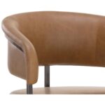 Marris Barstool - Gunmetal - Milliken Cognac 14 Marris Barstool - Gunmetal - Milliken Cognac 111155 111155 MARRIS BARSTOOL GUNMETAL MILLIKEN COGNAC 7