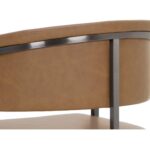 Marris Barstool - Gunmetal - Milliken Cognac 15 Marris Barstool - Gunmetal - Milliken Cognac 111155 111155 MARRIS BARSTOOL GUNMETAL MILLIKEN COGNAC 8