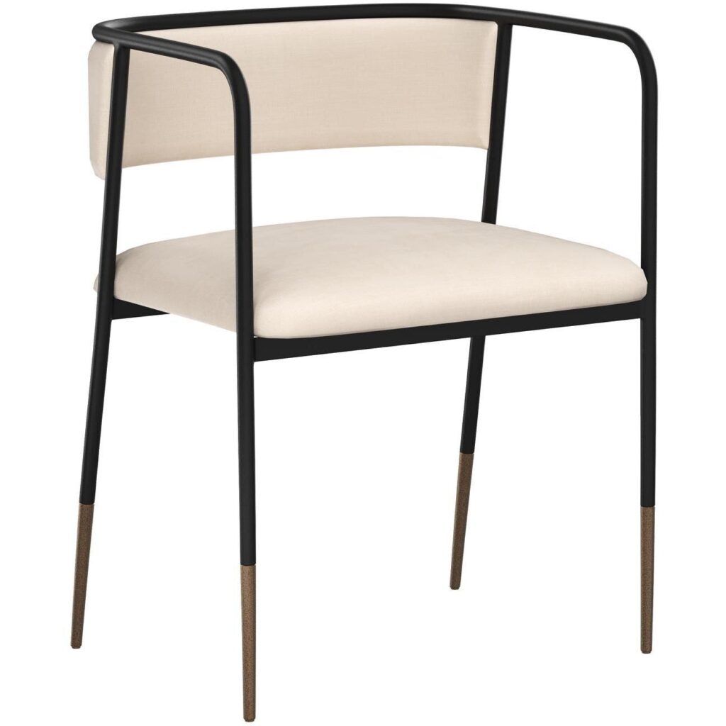 Brenan Dining Armchair - Zenith Alabaster