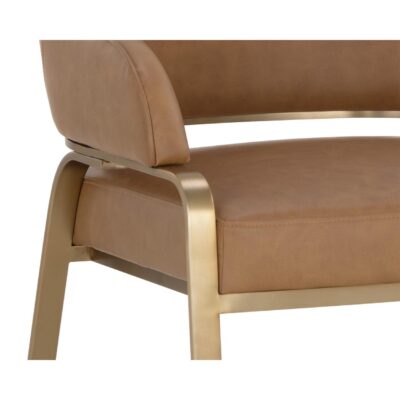 Malachi Dining Armchair - Milliken Cognac 111202 111202 MALACHI DINING ARMCHAIR MILLIKEN COGNAC 6