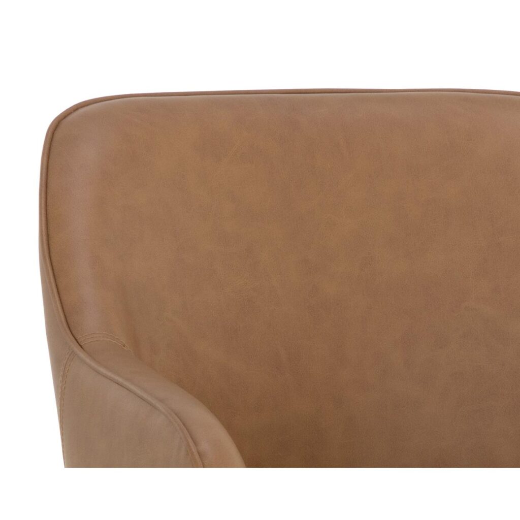 Malachi Dining Armchair - Milliken Cognac - Image 7