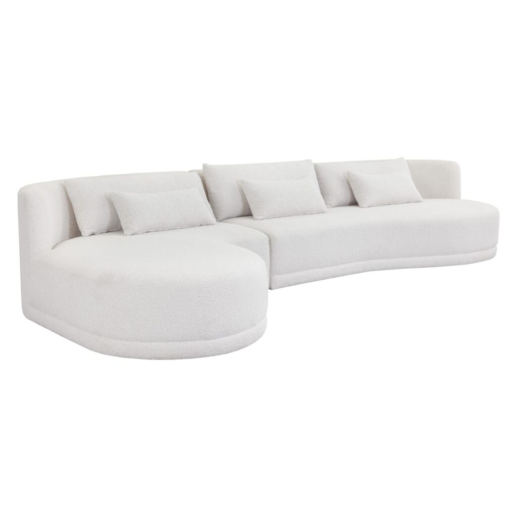 Laken Sofa Chaise - Laf - Copenhagen White