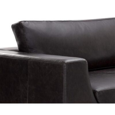 Anakin Sofa - Light Oak - Tuscany Warm Black Leather 111216 111216 ANAKIN SOFA GREYSTONE LEATHER 7