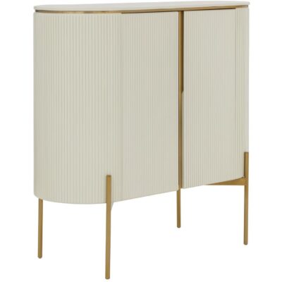 Paloma Bar Cabinet - High Gloss Cream 111219 111219 PALOMA BAR CABINET HIGH GLOSS CREAM 1