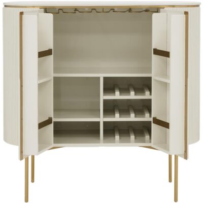 Paloma Bar Cabinet - High Gloss Cream 111219 111219 PALOMA BAR CABINET HIGH GLOSS CREAM 3