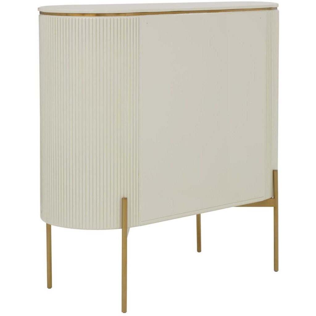 Paloma Bar Cabinet - High Gloss Cream - Image 5