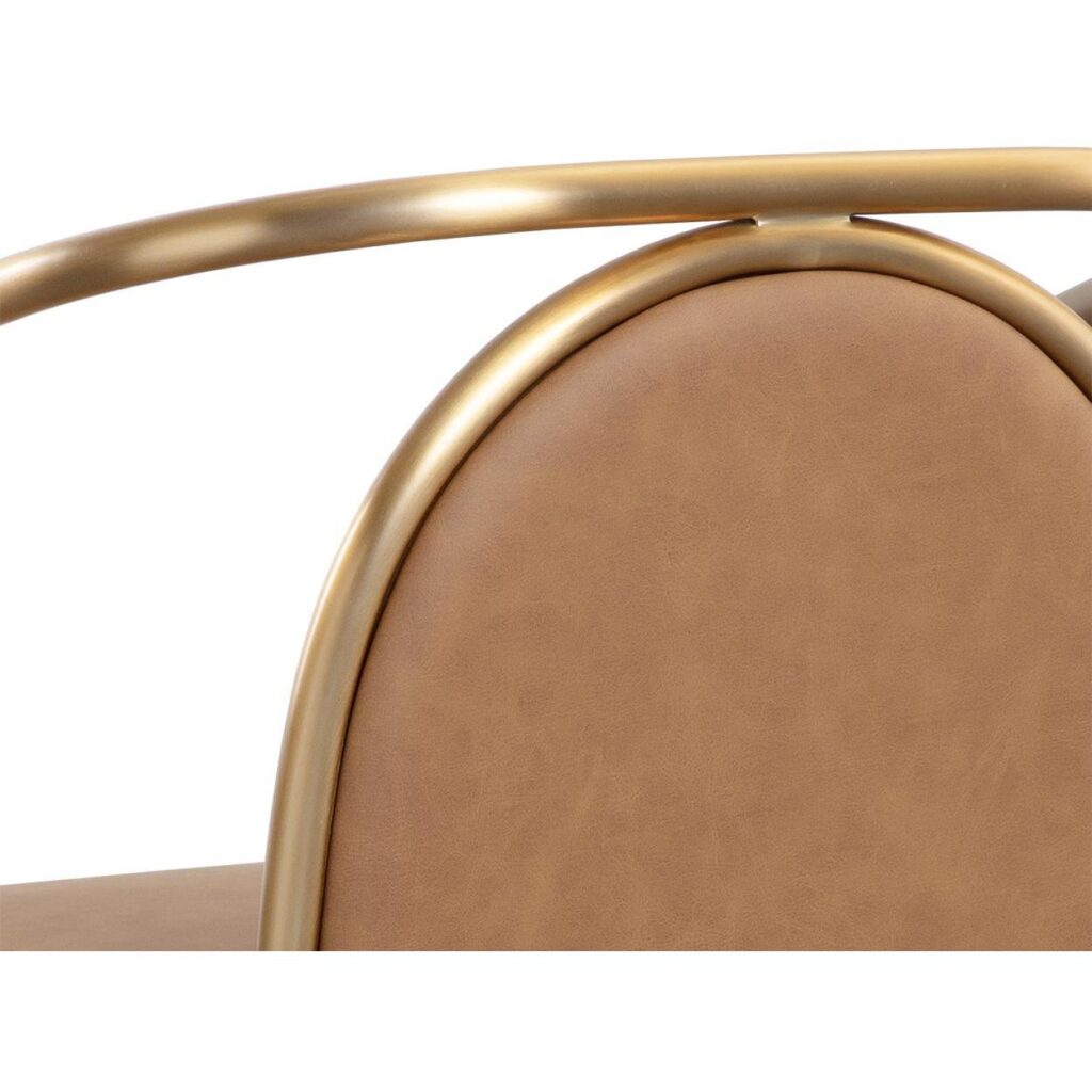 Cicero Dining Armchair - Milliken Cognac - Image 8