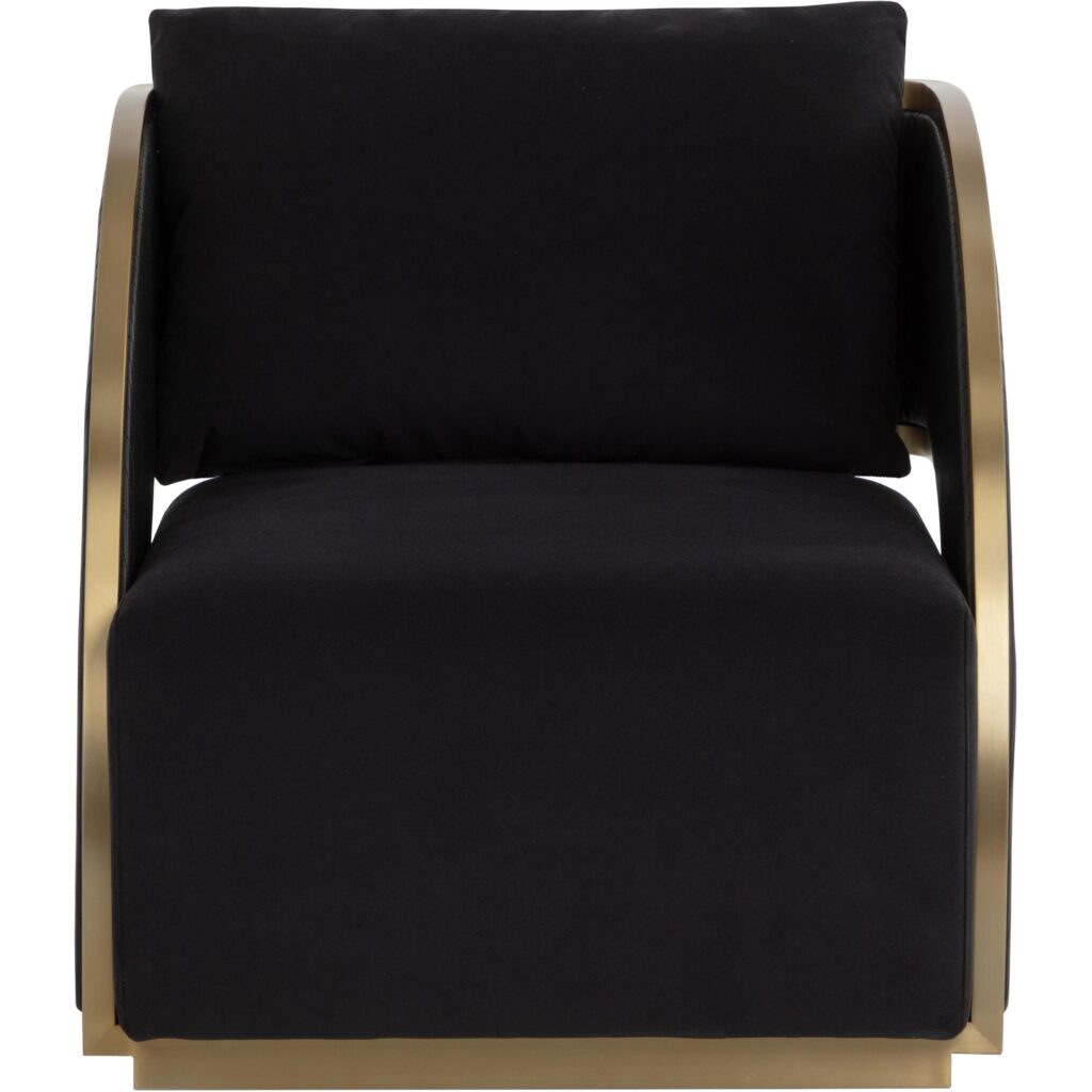 Baz Swivel Lounge Chair - Abbington Black / Napa Black - Image 8