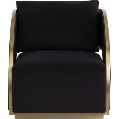 Baz Swivel Lounge Chair - Abbington Black / Napa Black 111242 111242 BAZ SWIVEL LOUNGE CHAIR ABBINGTON BLACK NAPA BLACK 21