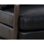 Castell Swivel Lounge Chair - Brown - Cortina Black Leather 11 Castell Swivel Lounge Chair - Brown - Cortina Black Leather 111248 111248 CASTELL SWIVEL LOUNGE CHAIR BROWN CORTINA BLACK LEATHER 6