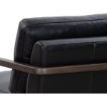 Castell Swivel Lounge Chair - Brown - Cortina Black Leather 13 Castell Swivel Lounge Chair - Brown - Cortina Black Leather 111248 111248 CASTELL SWIVEL LOUNGE CHAIR BROWN CORTINA BLACK LEATHER 8