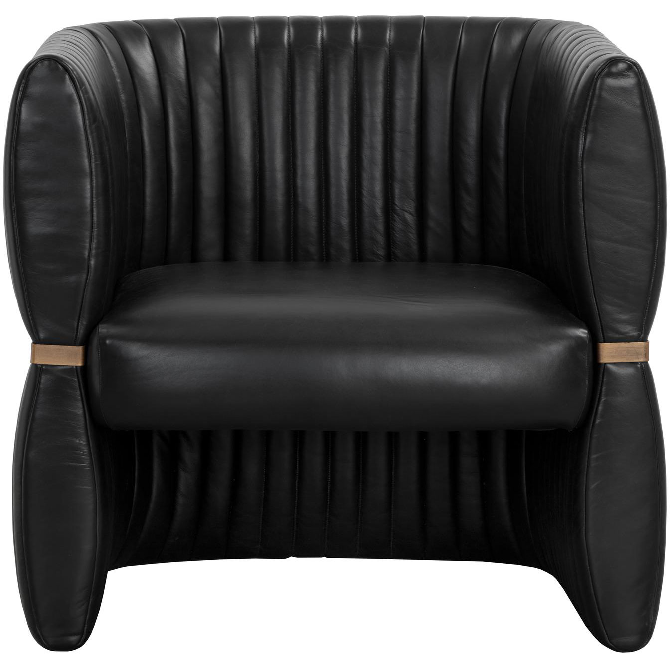 Tryor Lounge Chair - Vintage Black Night Leather 2 Tryor Lounge Chair - Vintage Black Night Leather - Image 2