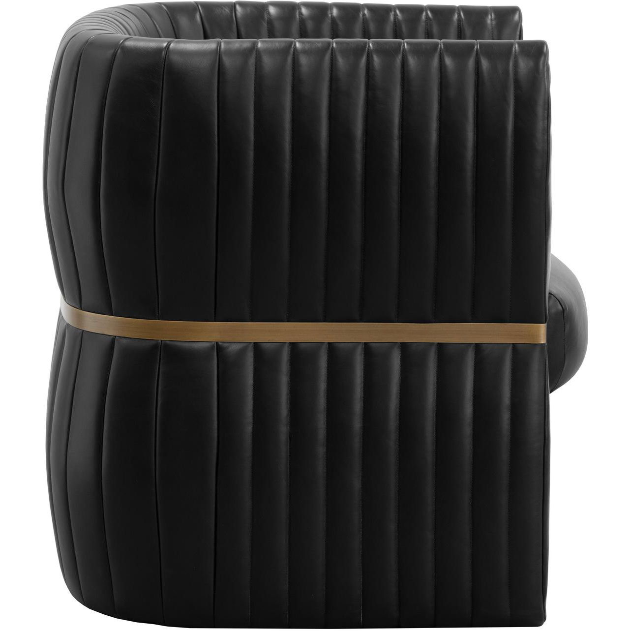 Tryor Lounge Chair - Vintage Black Night Leather 3 Tryor Lounge Chair - Vintage Black Night Leather - Image 3