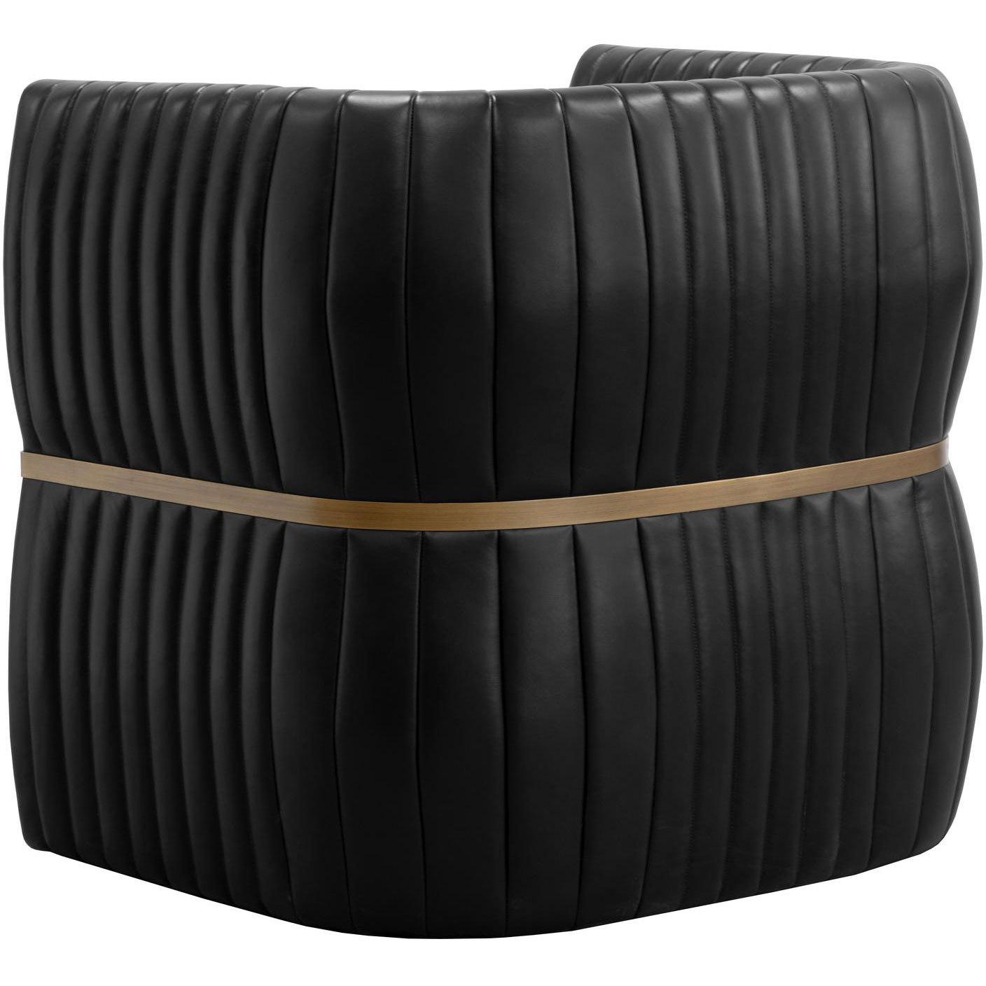 Tryor Lounge Chair - Vintage Black Night Leather 4 Tryor Lounge Chair - Vintage Black Night Leather - Image 4