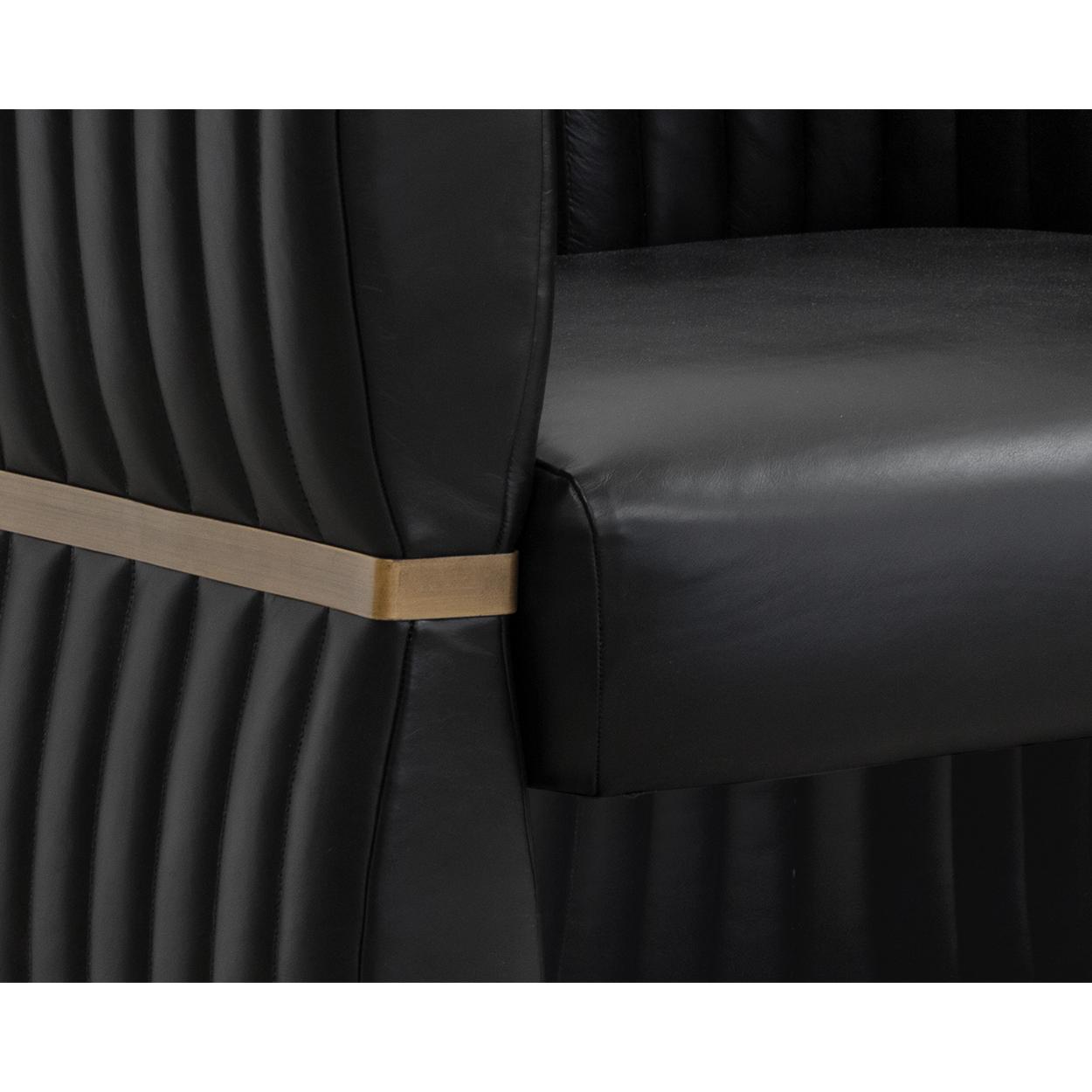 Tryor Lounge Chair - Vintage Black Night Leather 5 Tryor Lounge Chair - Vintage Black Night Leather - Image 5