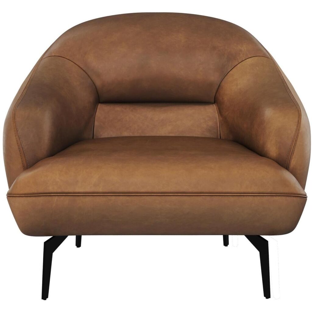 Armani Armchair - Cognac Leather - Image 2