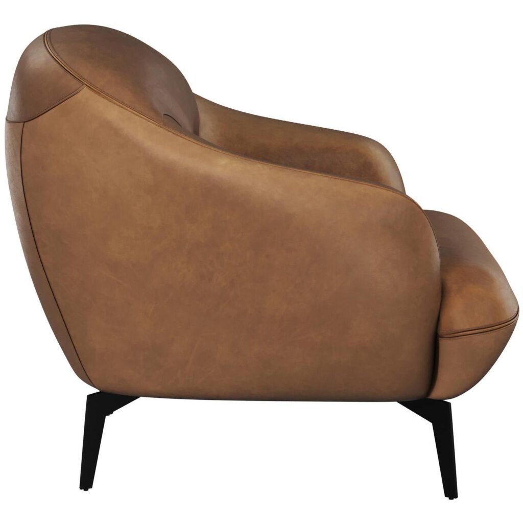 Armani Armchair - Cognac Leather - Image 3