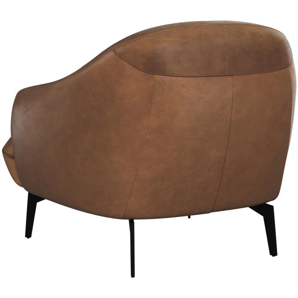 Armani Armchair - Cognac Leather - Image 4