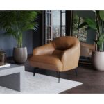 Armani Armchair - Cognac Leather 13 Armani Armchair - Cognac Leather 111262 111262 ARMANI ARMCHAIR COGNAC LEATHER 5