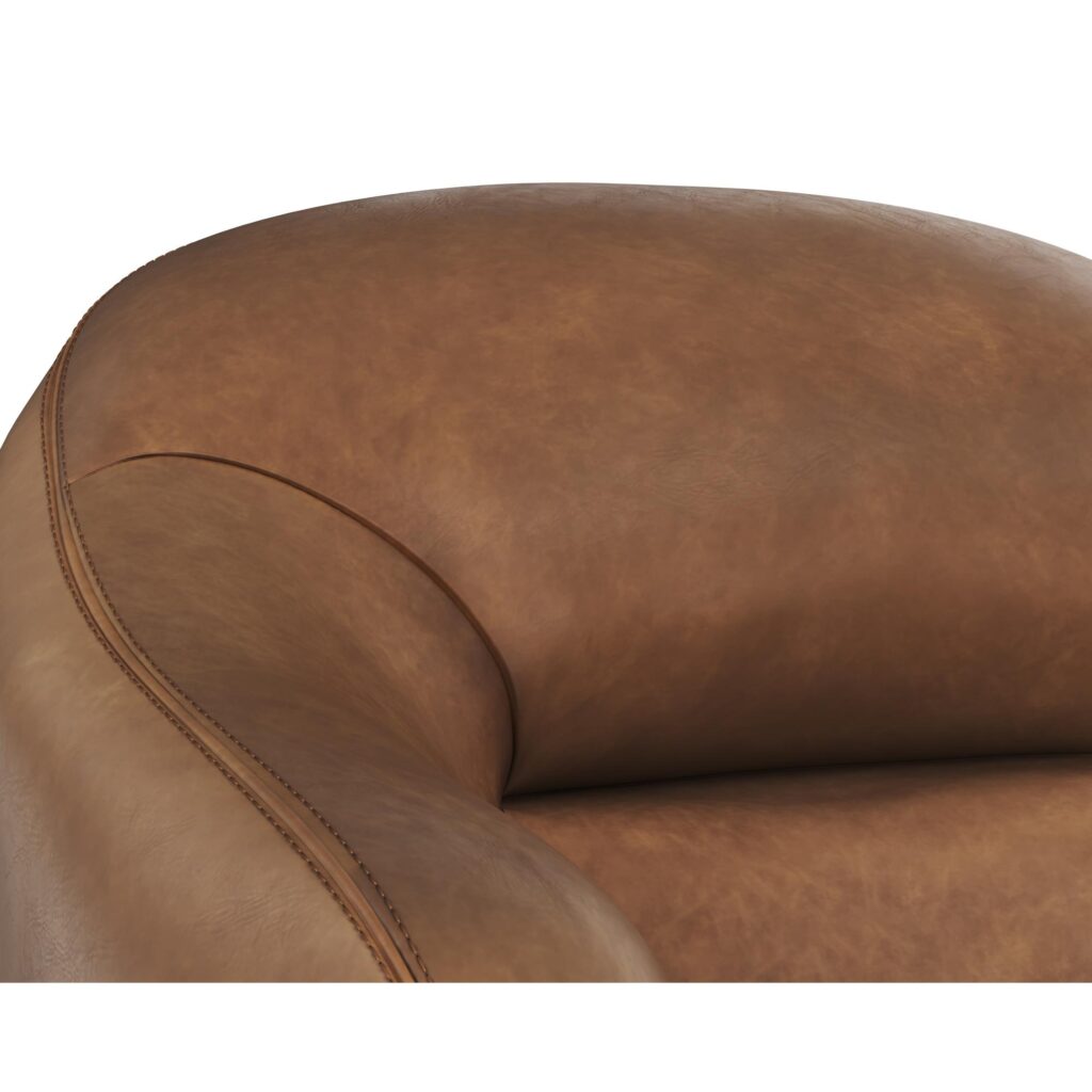 Armani Armchair - Cognac Leather - Image 7