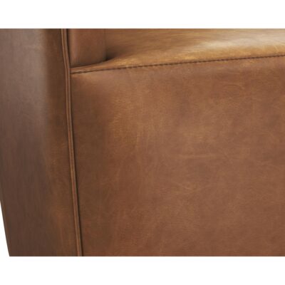 Carmine Swivel Lounge Chair - Cognac Leather 111264 111264 CARMINE SWIVEL LOUNGE CHAIR COGNAC LEATHER 9